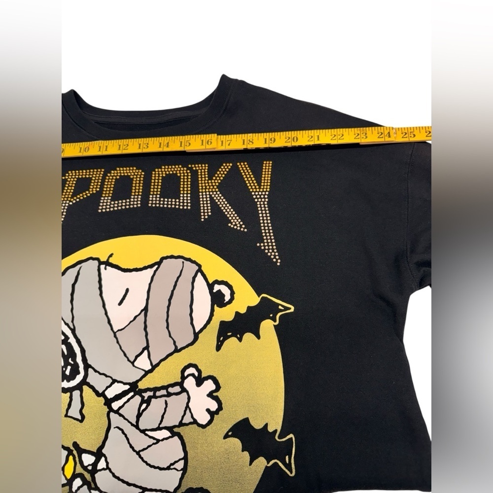Peanuts Spooky Snoopy Black Halloween Graphic Sweater - Picture 4 of 7